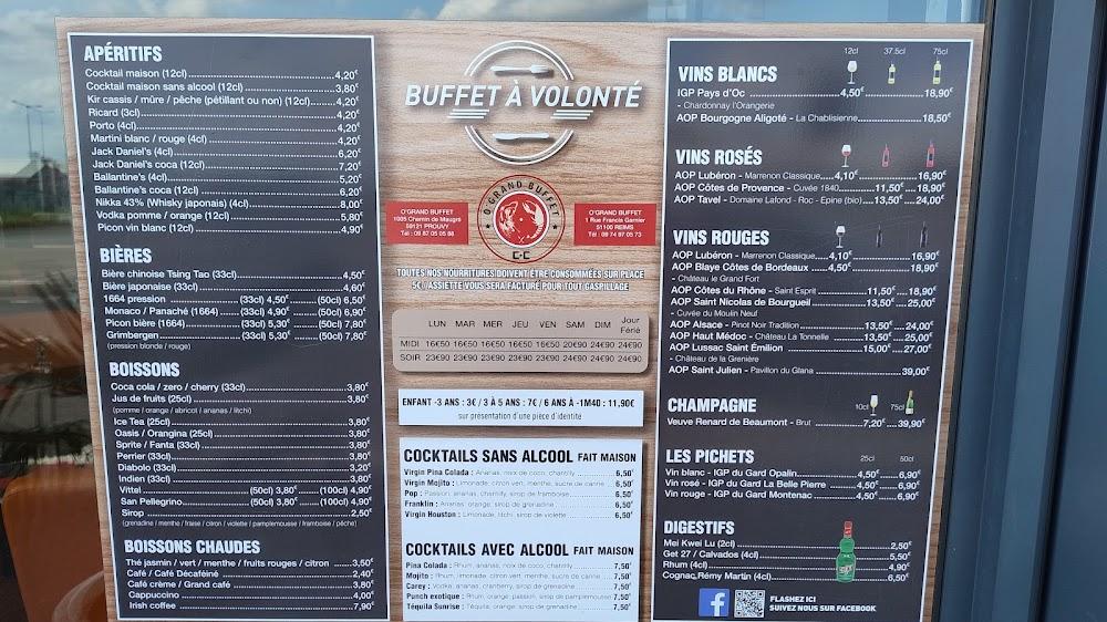 O'Grand Buffet - Menu Image 1